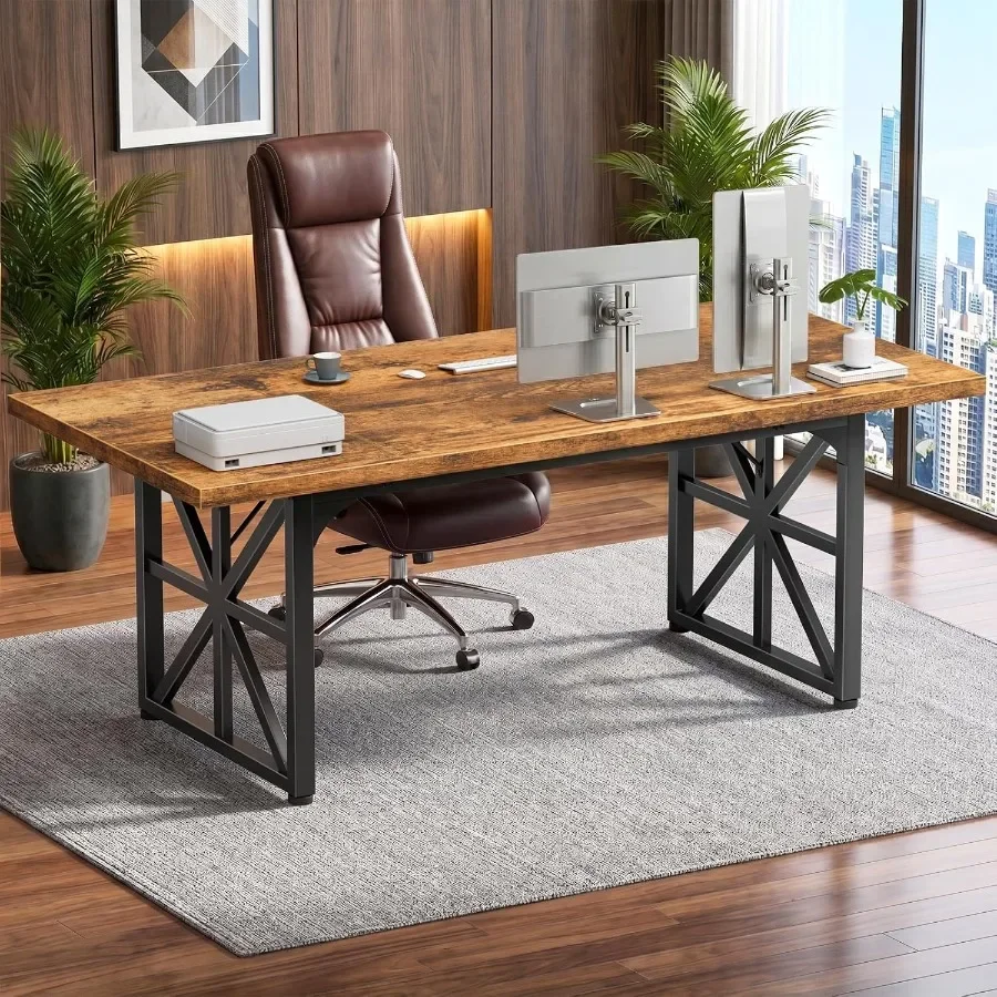 Home Office Work Table - مكتب تنفيذي بحجم 71 بوصة، طاولة