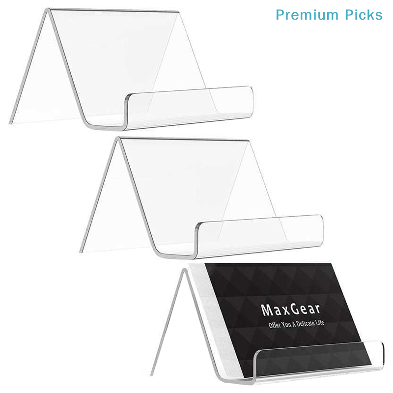 Document Holder Stand - حامل بطاقات عمل شفاف من الأكريليك