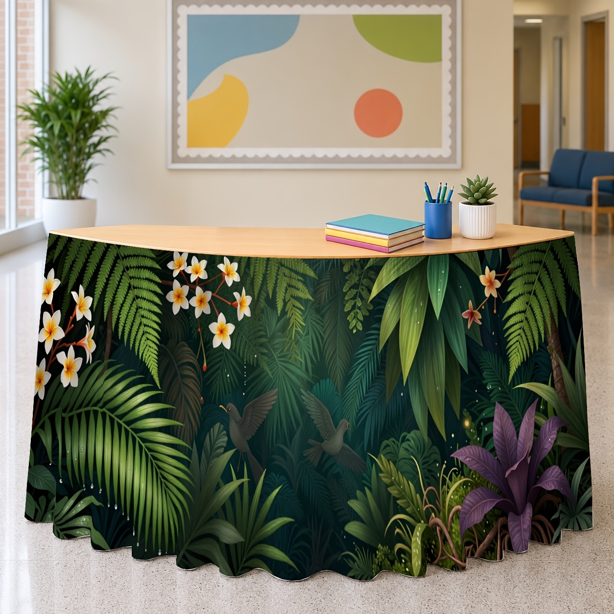 زينة نباتية خضراء فريدة للمكات - مراجعة Home Office Work Table وسعره