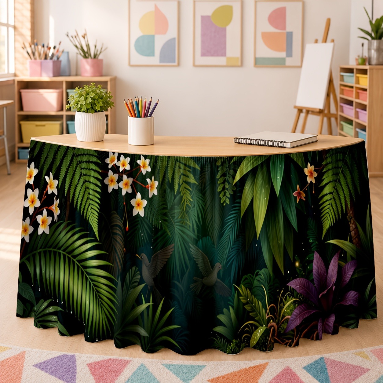 زينة نباتية خضراء فريدة للمكات - مراجعة Home Office Work Table وسعره