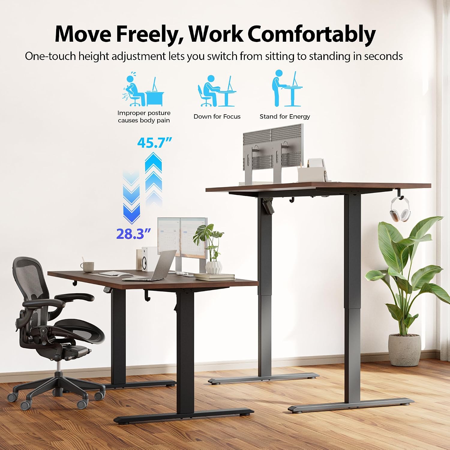 مكتب كهربائي قابل للتعديل، مقا - مراجعة Home Office Work Table وسعره