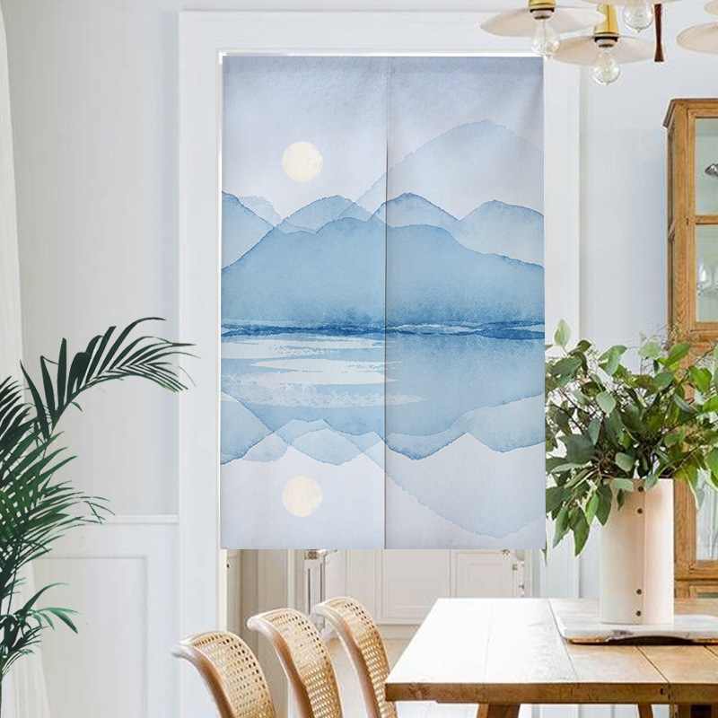 ستارة نصف باب بتصميم منظر طبيع - مراجعة Home Office Room Inspiration وسعره