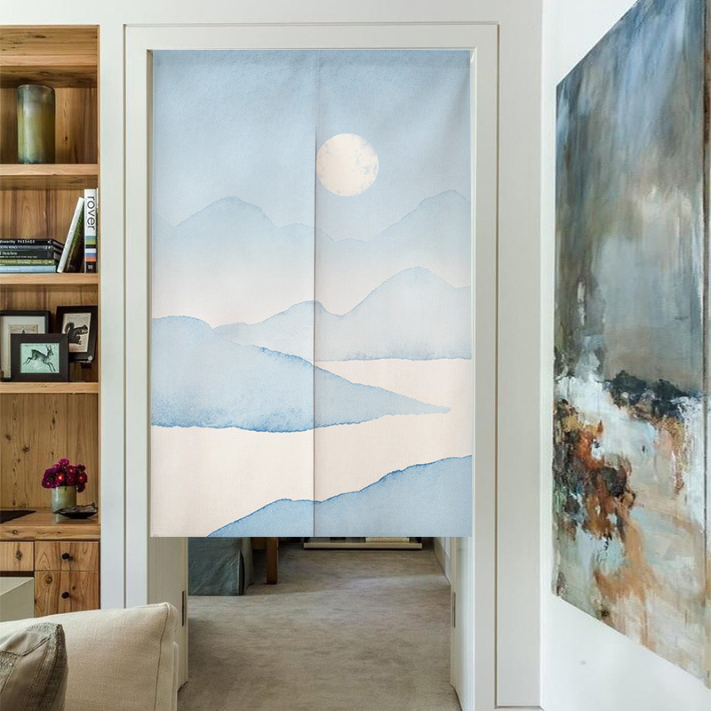 ستارة نصف باب بتصميم منظر طبيع - مراجعة Home Office Room Inspiration وسعره