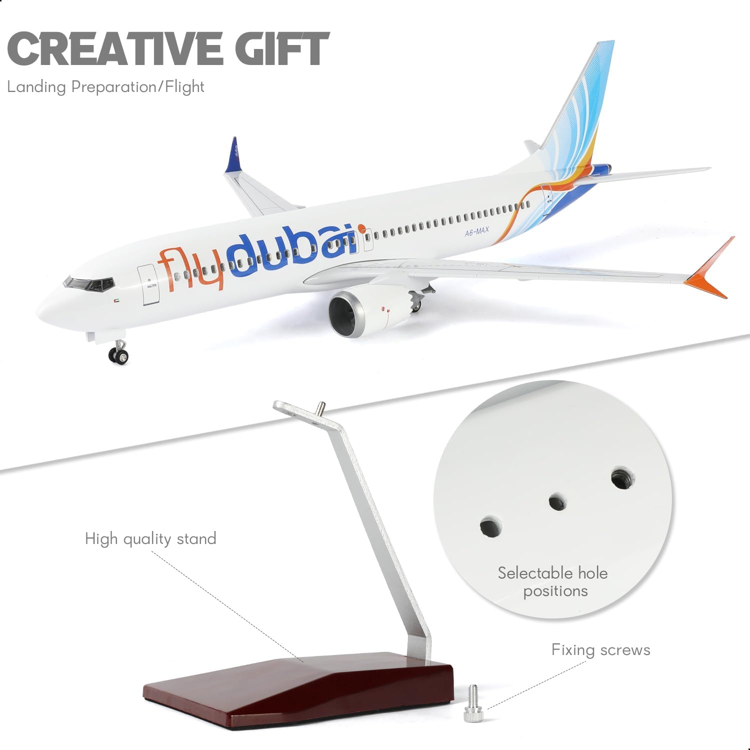 نموذج طائرة دبي B737 مصنوع من  - مراجعة Home Office Dubai وسعره