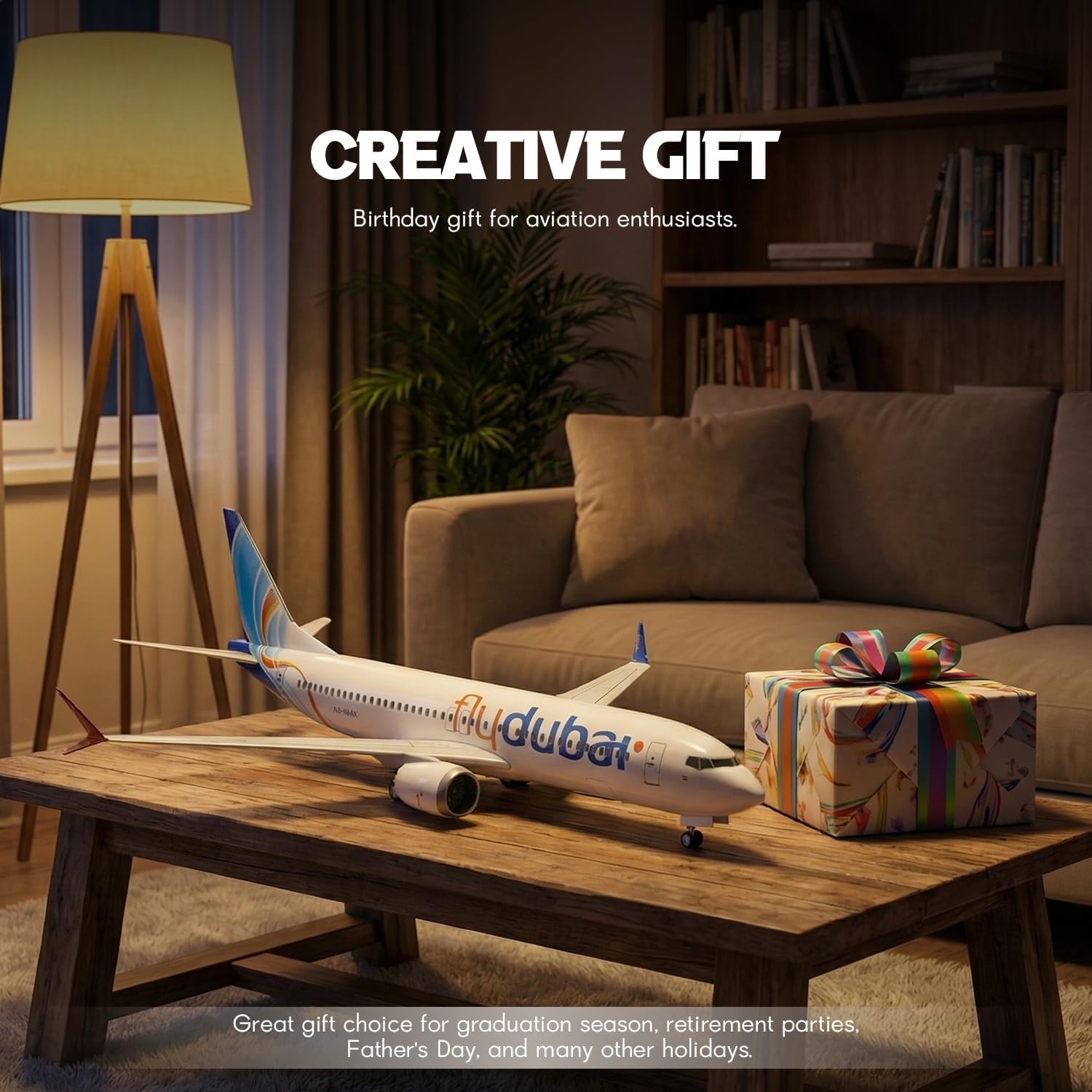 نموذج طائرة دبي B737 مصنوع من  - مراجعة Home Office Dubai وسعره