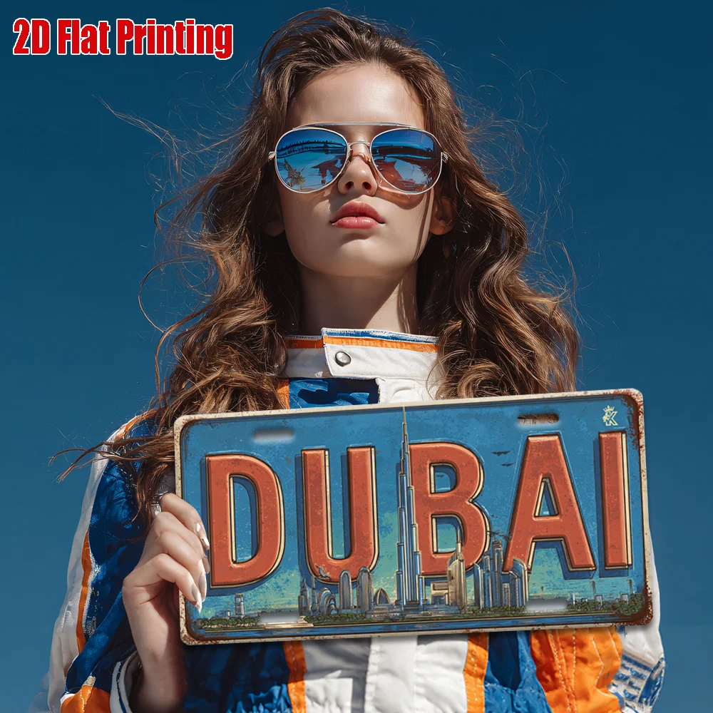 لوحة ترخيص ألومنيوم مسطحة ثنائ - مراجعة Home Office Dubai وسعره